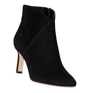 Ralph Lauren Women's Isabelle Envelope Suede Dress Booties Black Size 8 1/2
